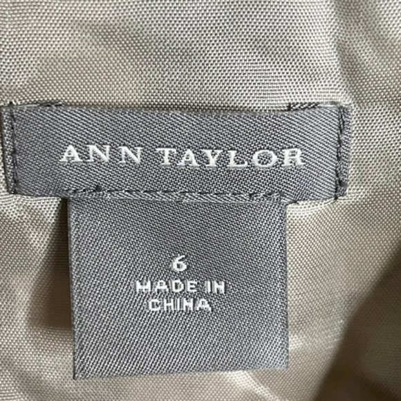 Ann Taylor Floral Black/Tan Silk Slip Dress w/Tuck and Knot Details - 6 - Picture 10 of 11